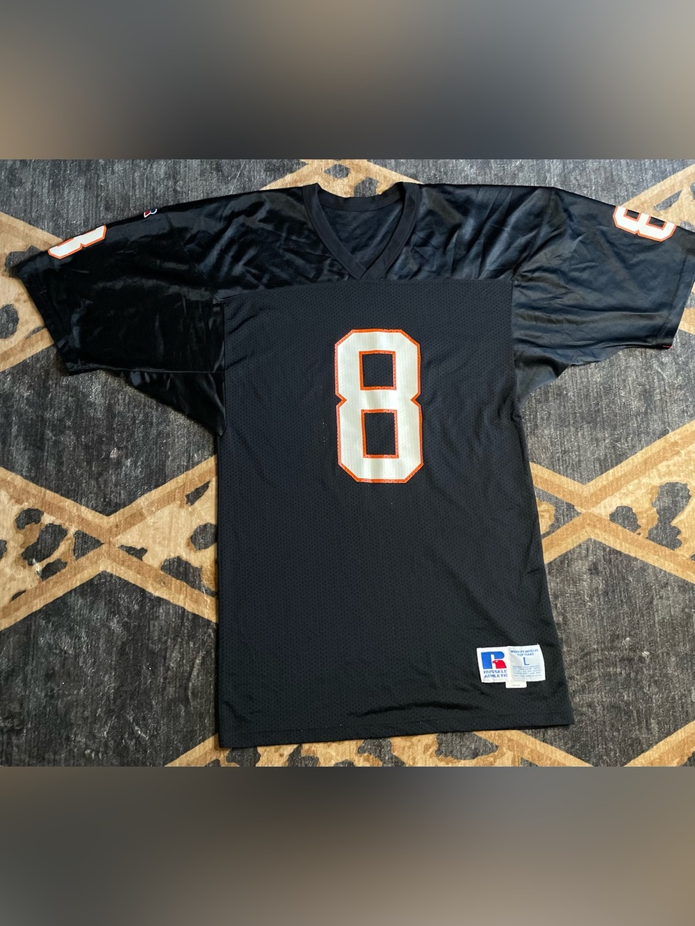 Vintage 90s Jeff Blake Cincinnati Bengals Russell Athletic Jersey L USA